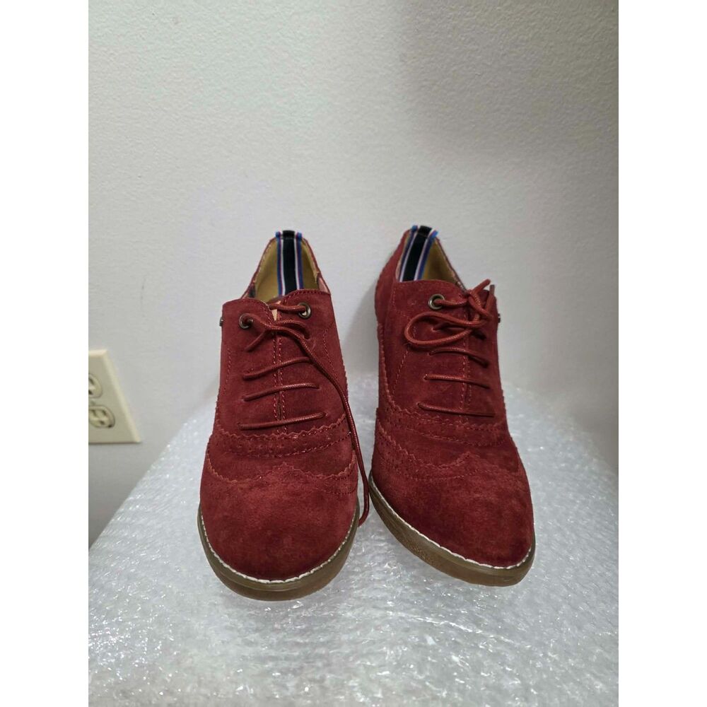 Tommy Hilfiger Bunt Orange Lace-Up Oxford Heels
